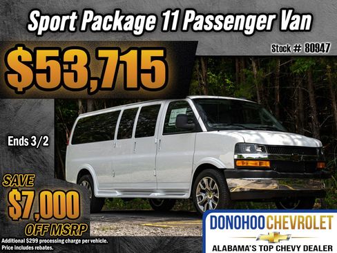 New 2025 Chevrolet Express 2500 Extended image 1