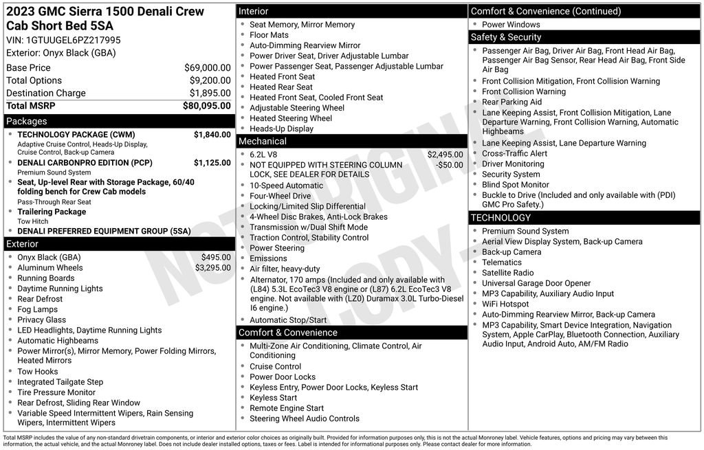 Used 2023 GMC Sierra 1500 Denali w/ Technology Package AWD/4WD image 6