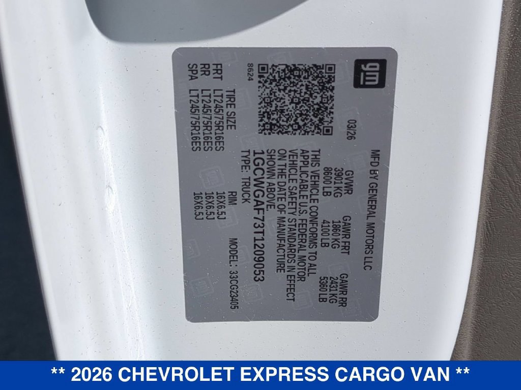 New 2026 Chevrolet Express 2500 w/ Driver Convenience Package RWD image 23
