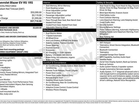 Used 2024 Chevrolet Blazer EV RS AWD/4WD image 3