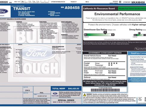 Used 2021 Ford Transit 350 148 High Roof Extended image 2