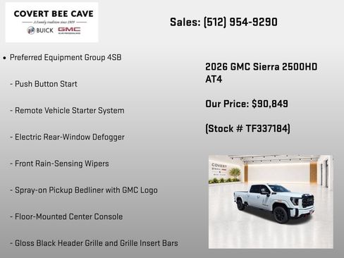 New 2026 GMC Sierra 2500 AT4 w/ AT4 Premium Plus Package AWD/4WD image 14