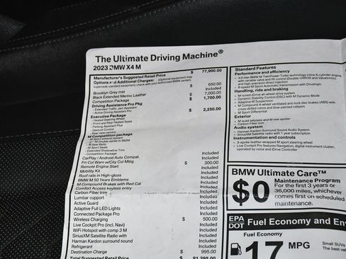 Used 2023 BMW X4 M w/ Competition Package image 84