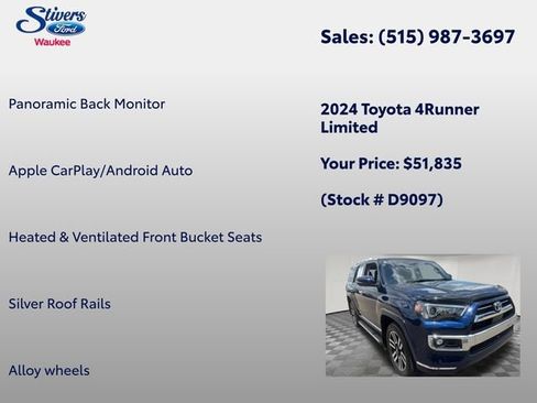 Used 2024 Toyota 4Runner Limited AWD/4WD image 16