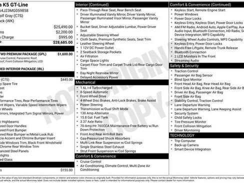 Used 2021 Kia K5 GT-Line w/ GT-Line FWD Premium Package image 2