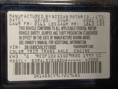 Used 2020 Nissan Sentra SV FWD image 33