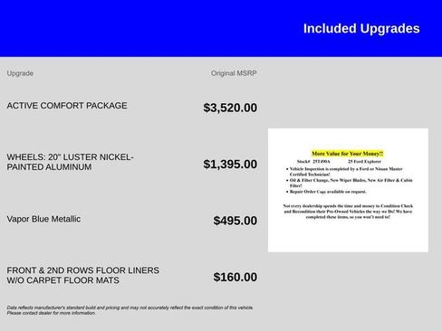 Certified 2025 Ford Explorer Active w/ Active Comfort Package image 12