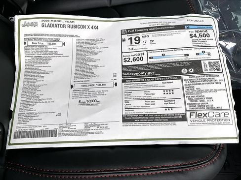 New 2026 Jeep Gladiator Rubicon AWD/4WD image 23