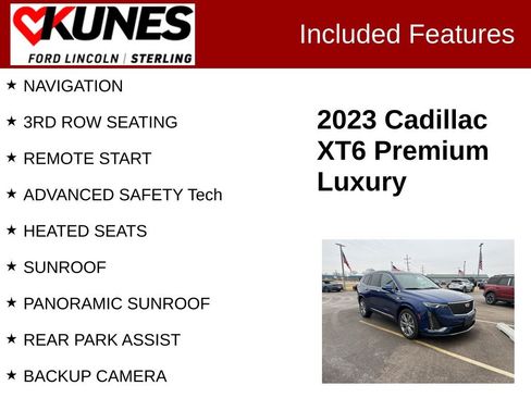 Used 2023 Cadillac XT6 Premium Luxury w/ Technology Package image 2