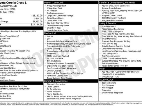 Certified 2024 Toyota Corolla Cross L AWD/4WD image 23