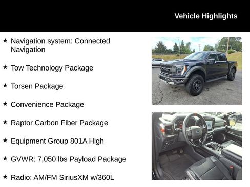 Used 2022 Ford F150 Raptor w/ Equipment Group 801A High image 7
