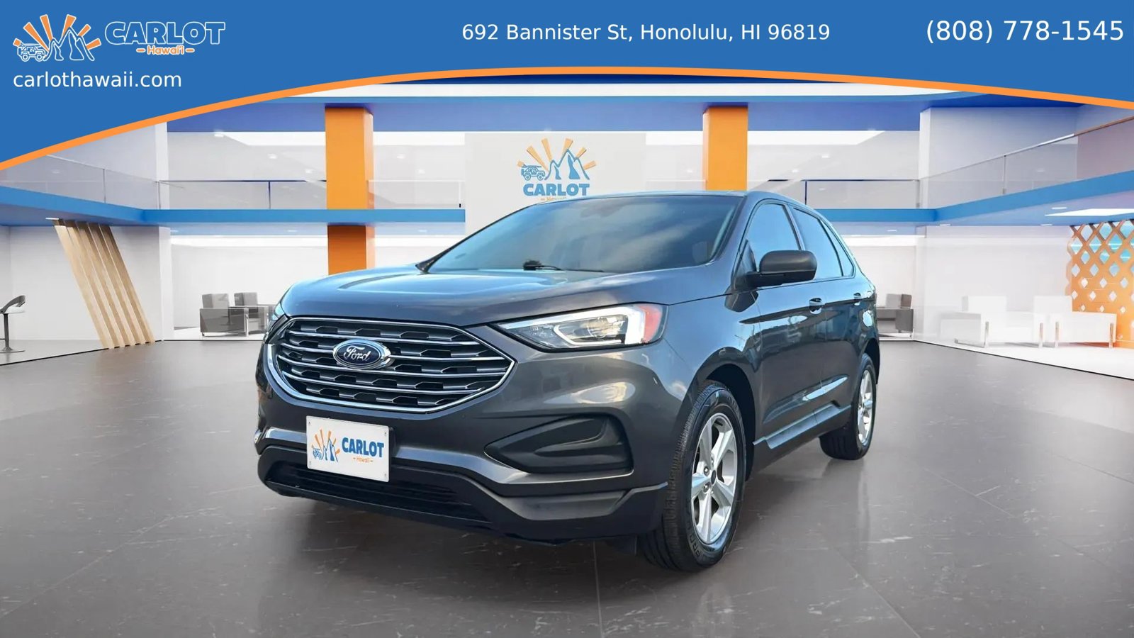 Used 2021 Ford Edge Titanium w/ Cargo Accessory Package FWD image 1