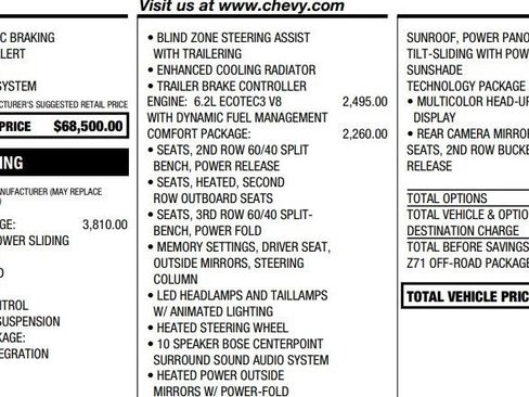 Certified 2025 Chevrolet Tahoe Z71 w/ Z71 Off-Road Package image 2