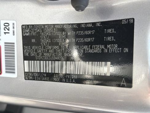 Used 2018 Toyota Sienna XLE w/ XLE Navigation Package FWD image 33
