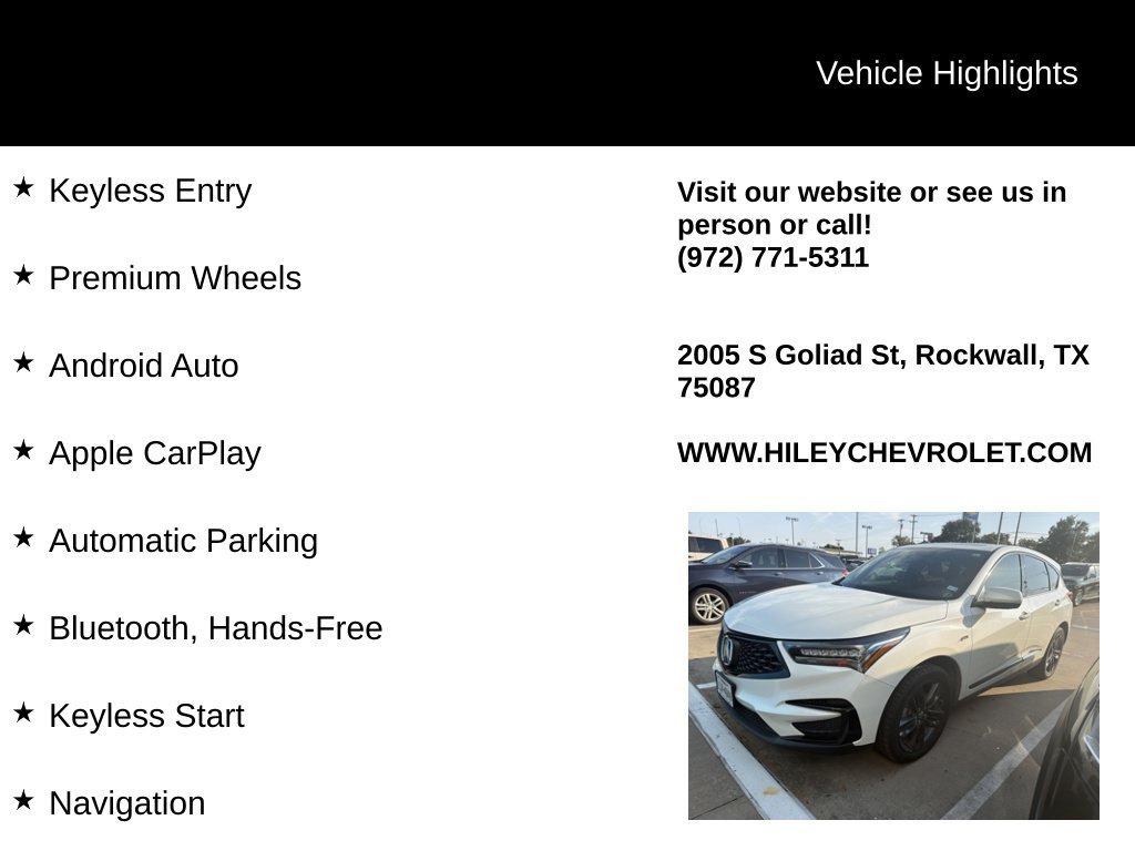 Used 2019 Acura RDX w/ Advance Package FWD image 3