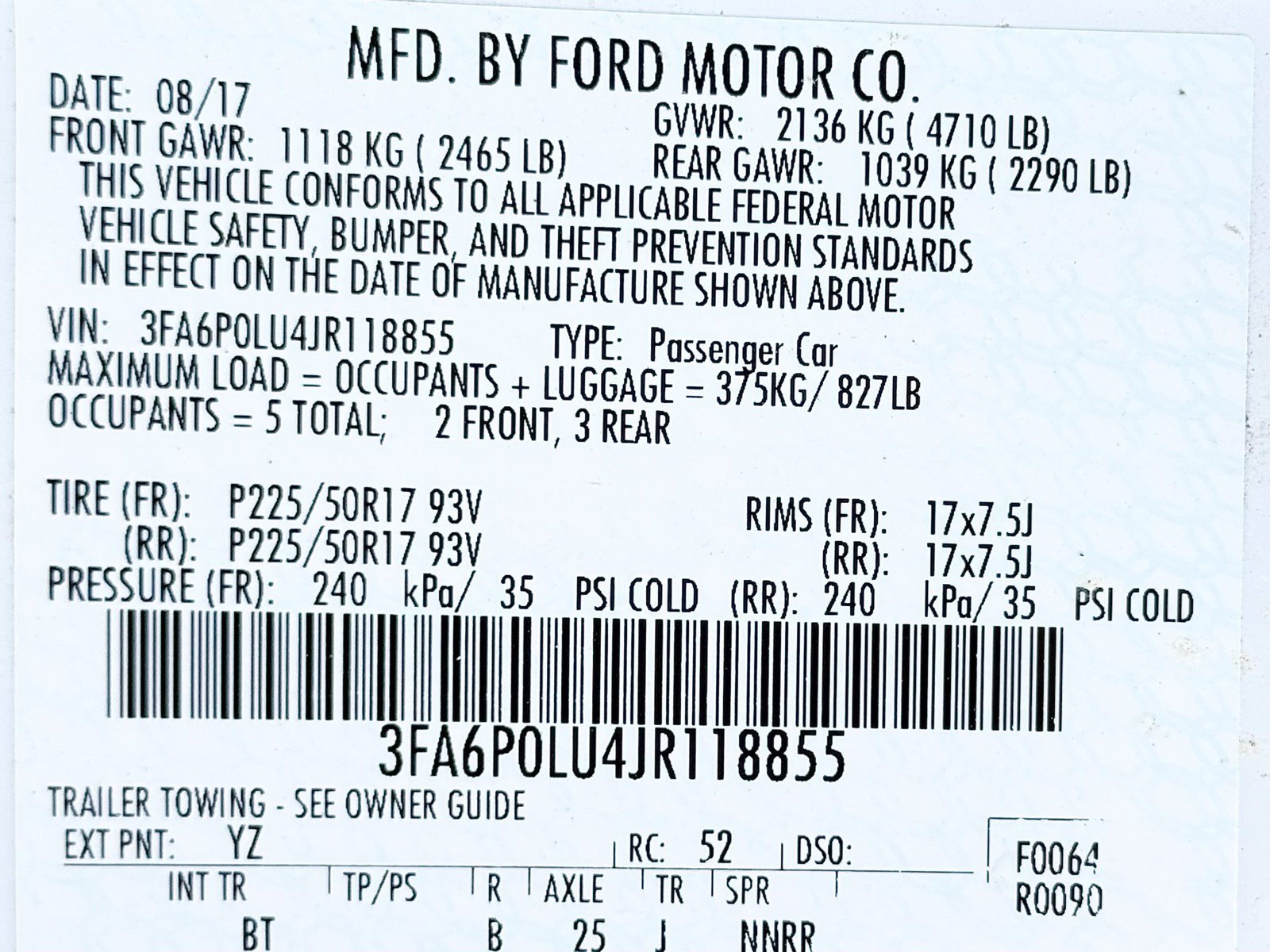 Used 2018 Ford Fusion SE w/ Equipment Group 602A FWD image 48