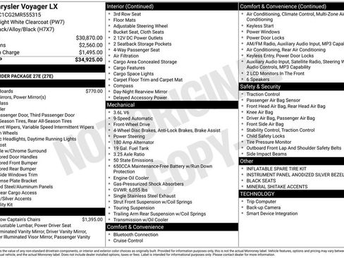 Used 2021 Chrysler Voyager LX image 5