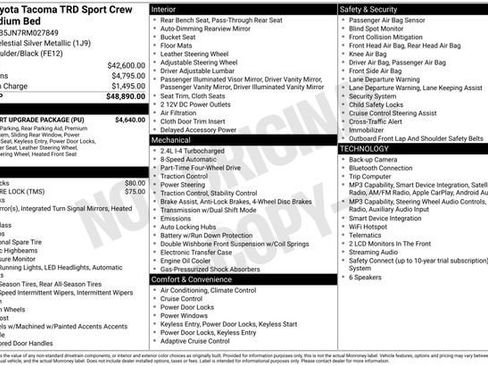 Certified 2024 Toyota Tacoma TRD Sport w/ TRD Sport Upgrade Package AWD/4WD image 34