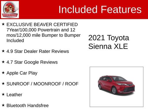 Used 2021 Toyota Sienna XLE FWD image 4