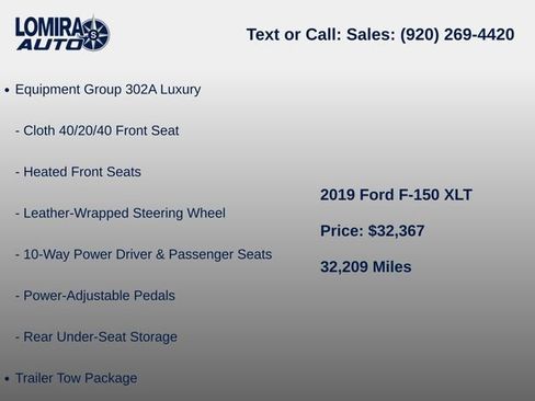 Used 2019 Ford F150 XLT w/ Equipment Group 302A Luxury AWD/4WD image 7