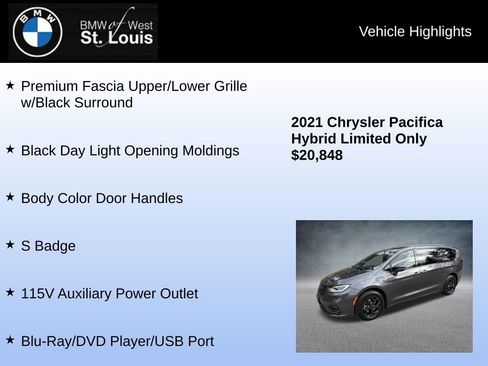 Used 2021 Chrysler Pacifica Limited w/ Uconnect Theater Family Group image 24