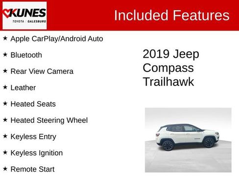 Used 2019 Jeep Compass Trailhawk w/ Cold Weather Group AWD/4WD image 2