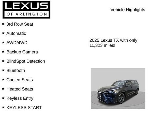 Certified 2025 Lexus TX 350 AWD image 7