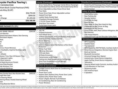 Used 2019 Chrysler Pacifica Touring-L FWD image 2