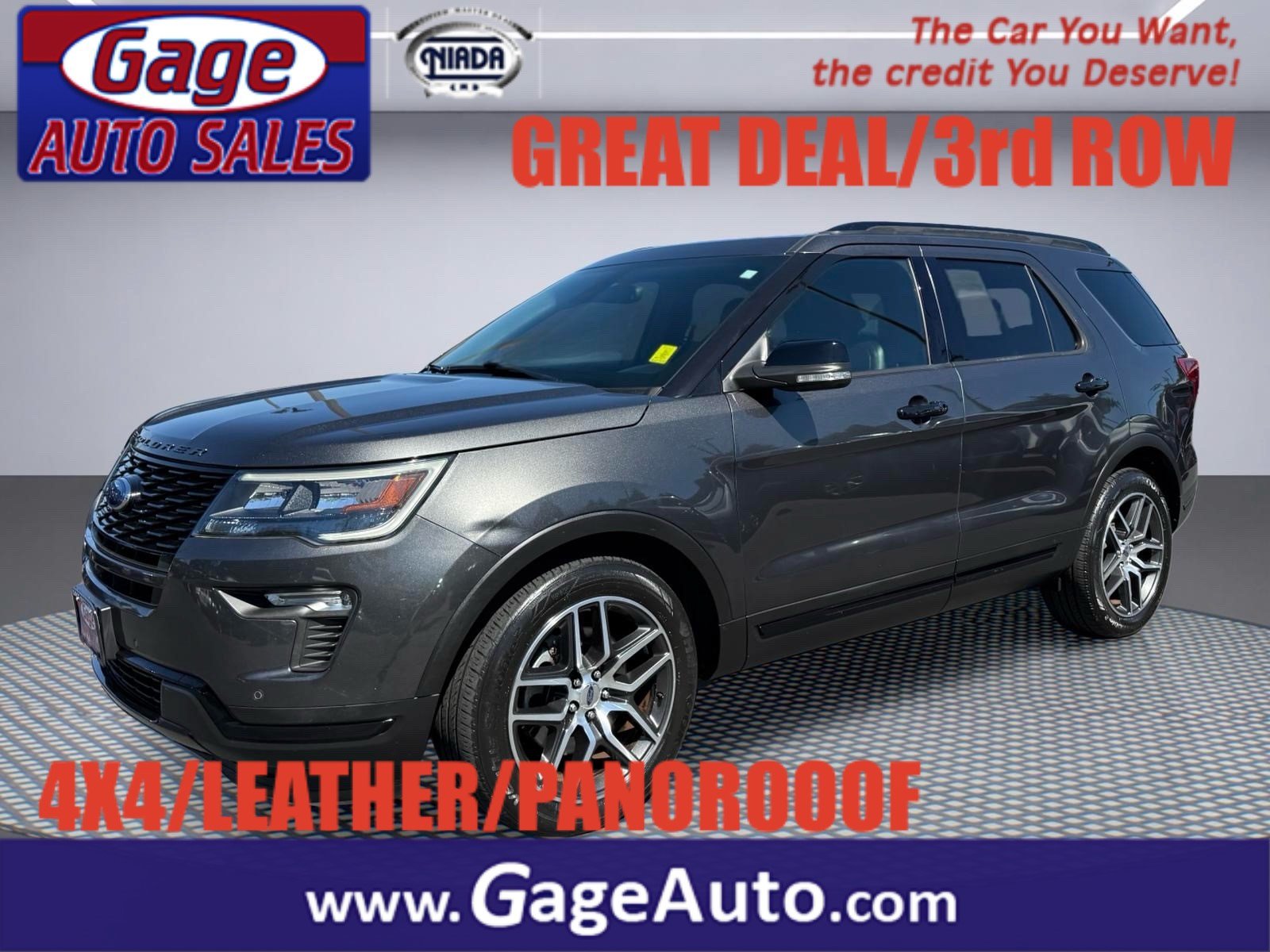 Used 2018 Ford Explorer Sport w/ Equipment Group 401A AWD/4WD image 1