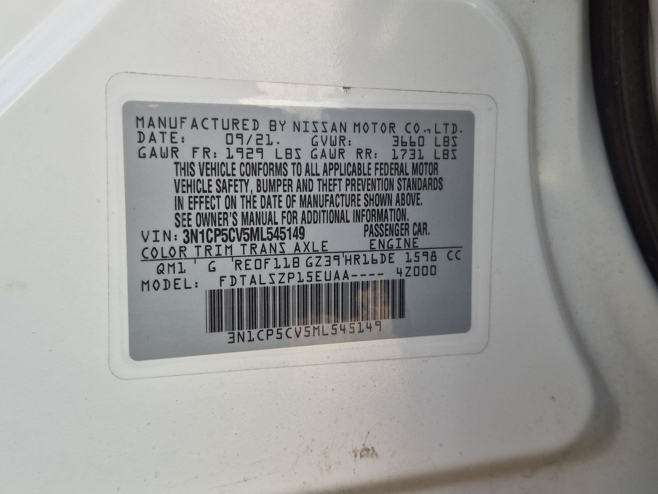 Used 2021 Nissan Kicks SV FWD image 25