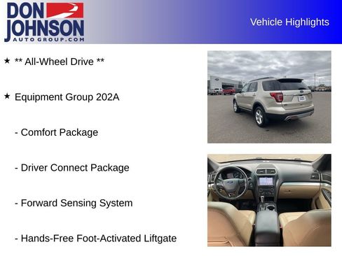 Used 2017 Ford Explorer XLT w/ Equipment Group 202A AWD/4WD image 19