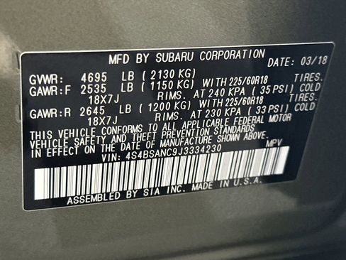 Used 2018 Subaru Outback 2.5i Limited image 43