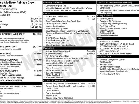 Used 2021 Jeep Gladiator Rubicon AWD/4WD image 39
