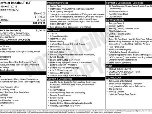 Used 2016 Chevrolet Impala LT w/ Convenience Package image 25