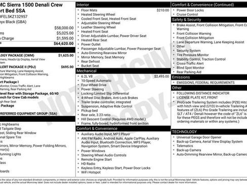 Used 2019 GMC Sierra 1500 Denali w/ Technology Package image 3