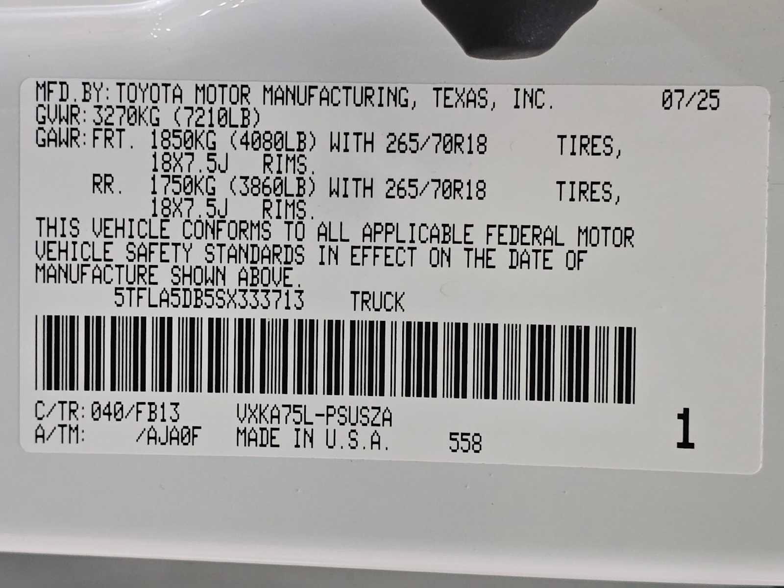 Certified 2025 Toyota Tundra SR5 AWD/4WD image 31
