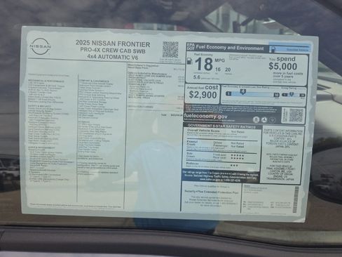 New 2025 Nissan Frontier PRO-4X image 3