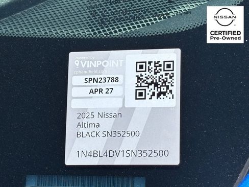 Certified 2025 Nissan Altima 2.5 SV FWD image 30