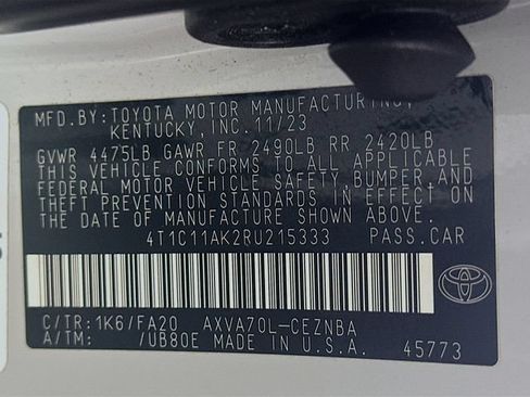 Certified 2024 Toyota Camry LE FWD image 32