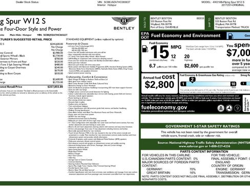 Used 2017 Bentley Flying Spur S W12 AWD/4WD image 6