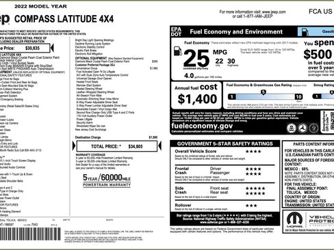 Used 2022 Jeep Compass Latitude w/ Convenience Group image 3