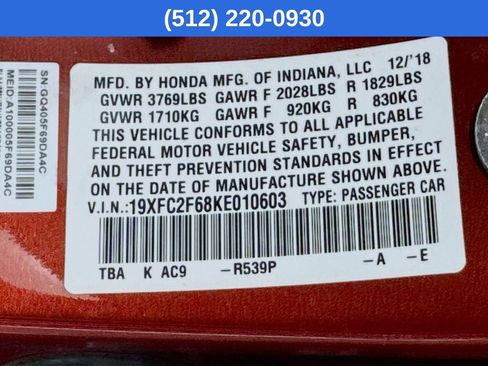 Used 2019 Honda Civic LX image 39