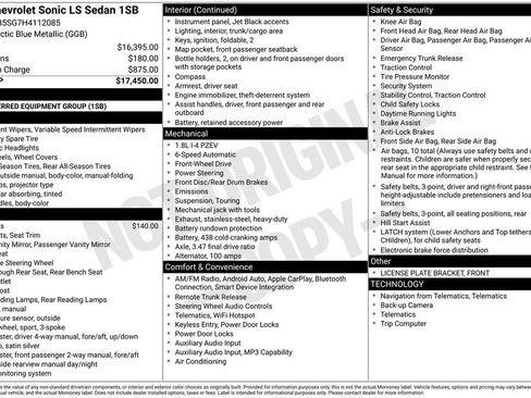 Used 2017 Chevrolet Sonic LS image 4