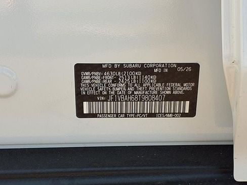 New 2026 Subaru WRX AWD/4WD image 9