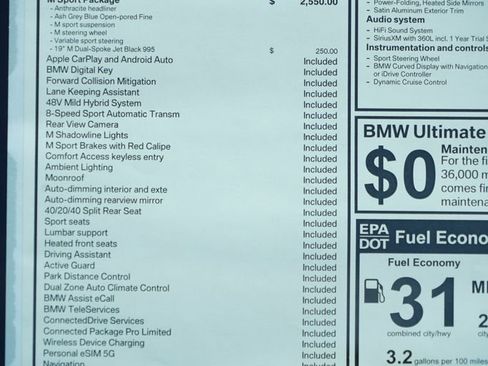 New 2026 BMW 330i Sedan w/ M Sport Package RWD image 8