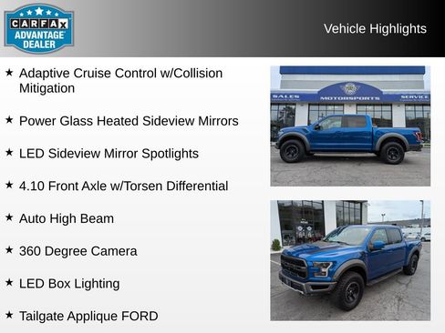 Used 2018 Ford F150 Raptor w/ Equipment Group 802A Luxury AWD/4WD image 12