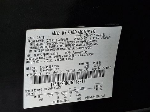 Used 2018 Ford Taurus Limited image 27