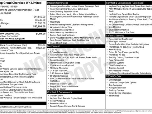 Used 2022 Jeep Grand Cherokee Limited w/ Trailer Tow Group IV AWD/4WD image 3