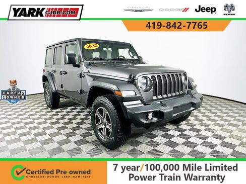 Certified 2022 Jeep Wrangler Unlimited Sport image 1