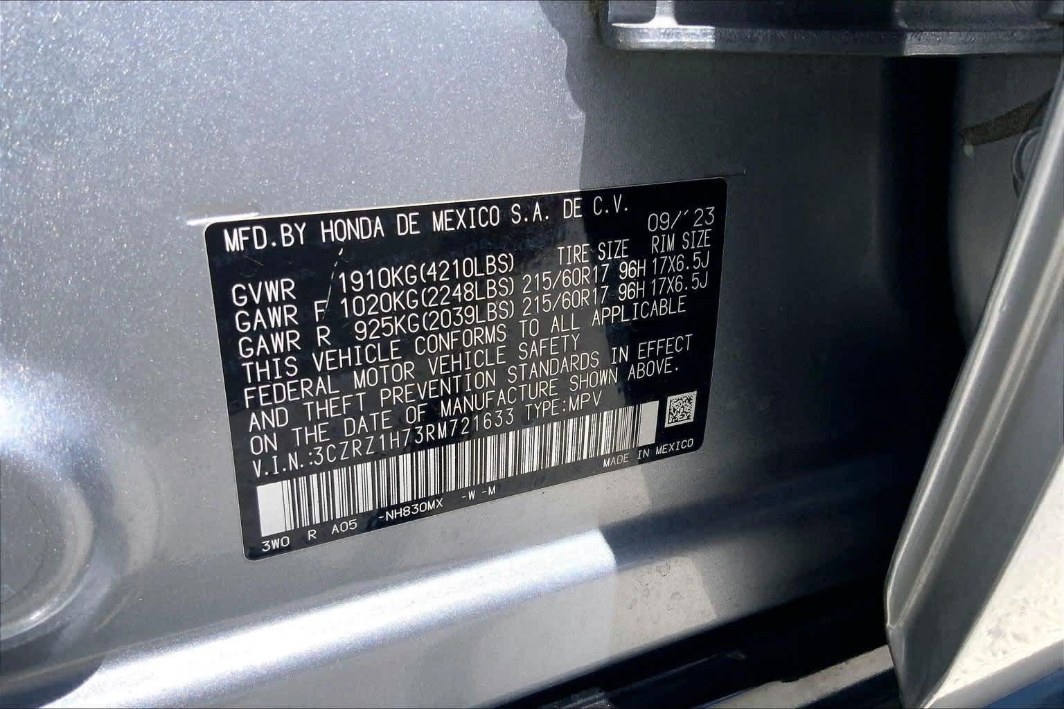 Used 2024 Honda HR-V EX-L image 20